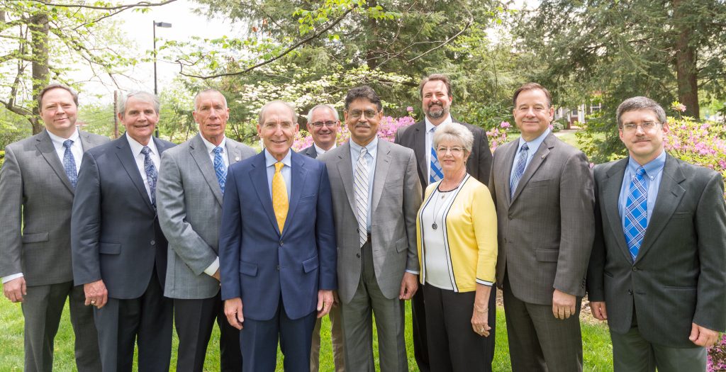 UK College of Engineering 2017 Hall of Distinction Inductees. ECE Inductees include Allan Brown (EE 88′, second from the right above), Vice President at The Boeing Company, and Elmer T. Lee (EE ’49, posthumous), Master Distiller and inventor of Blanton’s 