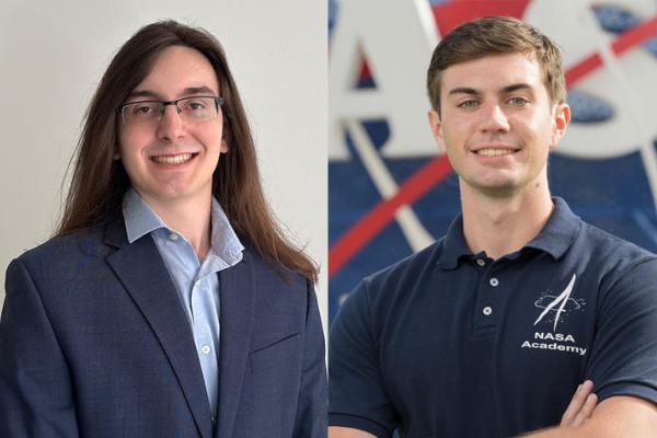 Recent UK graduates Lucas Gastineau, left, and Asa O’Neal have received National Science Foundation Graduate Research Fellowships. Photos provided.