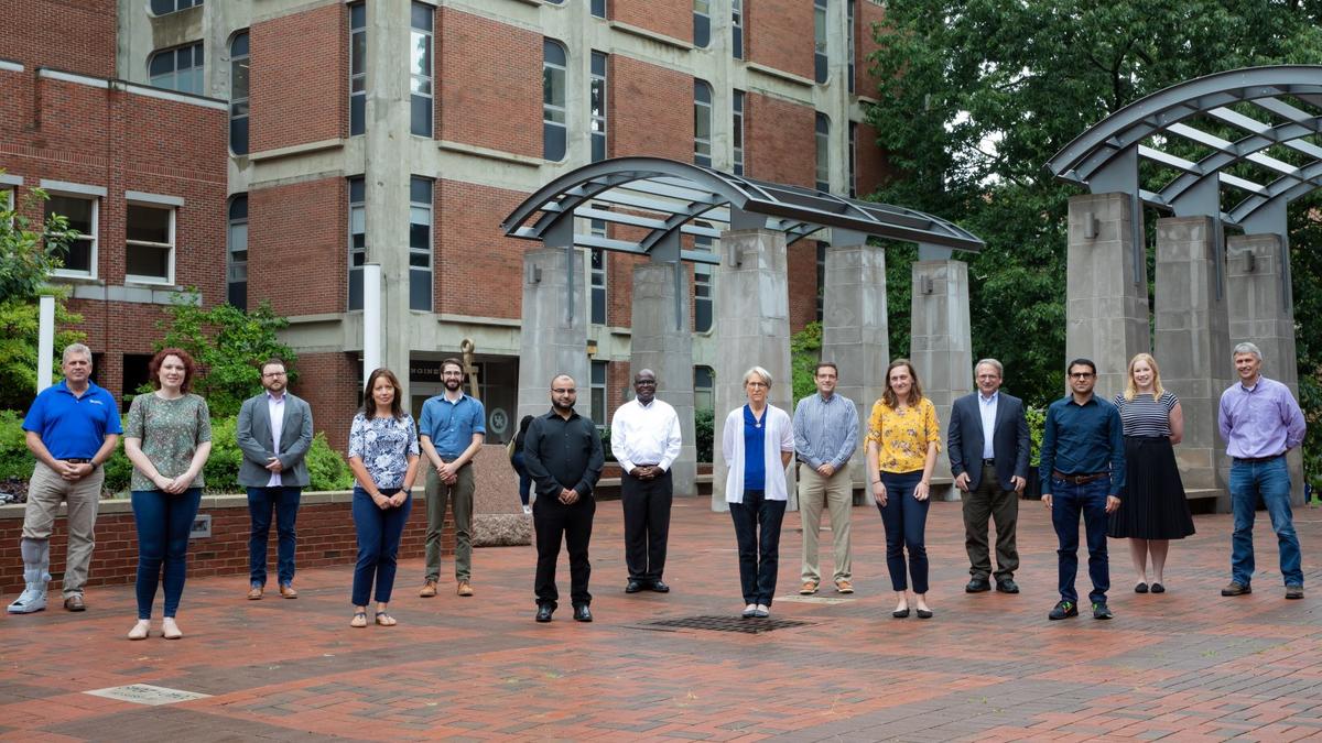 L-R: Rudy Buchheit, Alexandra Paterson, Matthew Sleep, Valerie Vogel, Tyler Barzee, Madhav Baral, Nelson Akafuah, Sue Nokes, David Parsley, Gosia Chwatko, Mark Doerre, Abu Siddique, Sarah Wilson, Kevin Eby